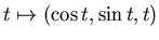 $\{ (x,y,z)\in {\bf R}^3:~ x^2+y^2-3z^2 =1\}$