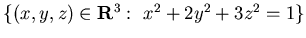 $\{ (x,y,z,w)\in {\bf R}^4: ~ x^2 +y^2 =1,~ z^2+ w^2 =1\}$