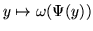 $dx_i = d\Psi_i = \sum_j \frac{\partial \Psi_i}{\partial y_j} dy_j$