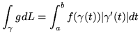 $\vert\int_\psi g\vert \le
\sup_{p\in\psi (A)} \vert g(p)\vert Vol (\psi )$