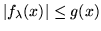 $g(x)=
\frac 1{x^\alpha}$